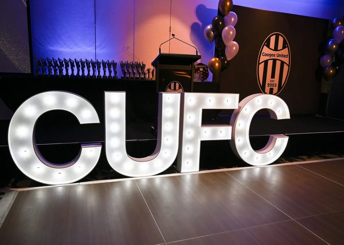 Coogee United Football Club event with CUFC letters