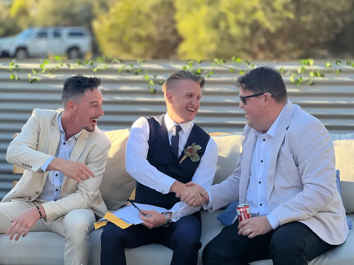 Founders Wade Timmings, Samuel Rowe, and Paul Harvey